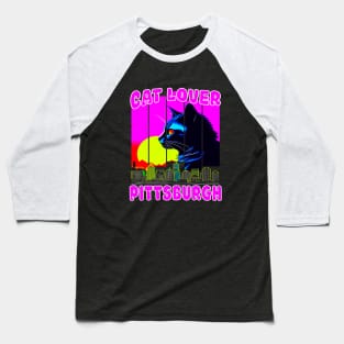 Cat Lover PIttsburgh Pennsylvania Home Pride Baseball T-Shirt